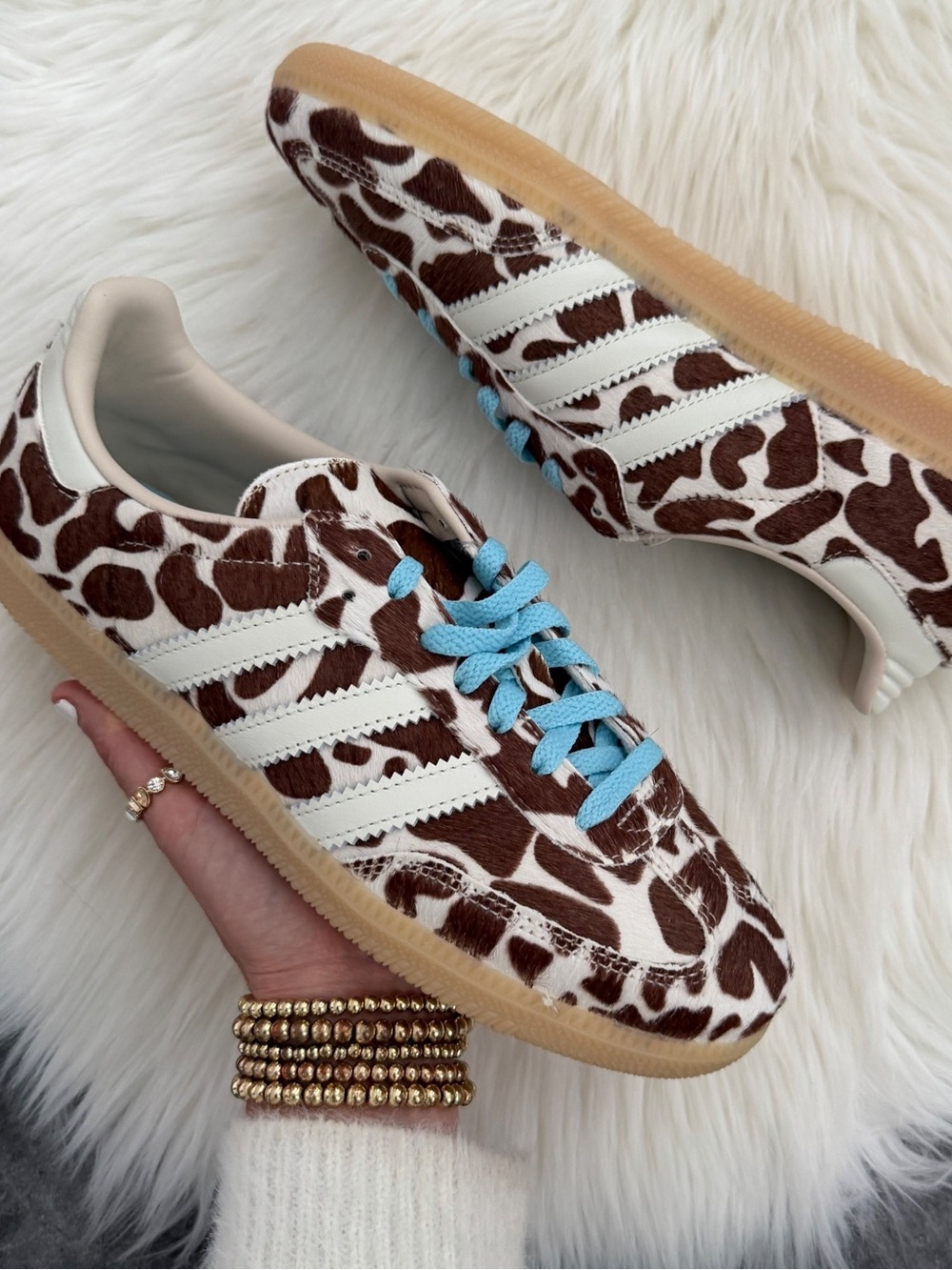 Adidas handball spezial animal print sneakers 8.5